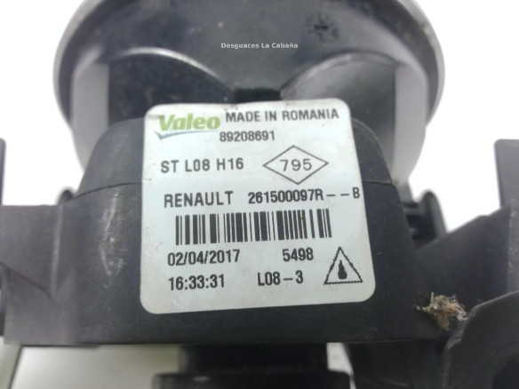 261500097R NIEBLA DEL IZQ SMART FORTWO Coupé (453)|Desguaces La Cabaña