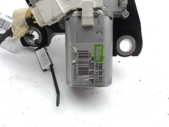 9683363780 MOTOR LIMPIAPARABRISAS TRA PEUGEOT PARTNER Tepee|Desguaces La Cabaña