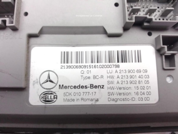 A2139006909 MODULO ELECTRONICO 4 MERCEDES BENZ CLASE E (W213)|Desguaces La Cabaña