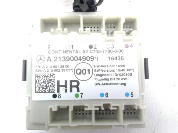 A2139004909 MODULO ELECTRONICO 7 MERCEDES BENZ CLASE E (W213)|Desguaces La Cabaña