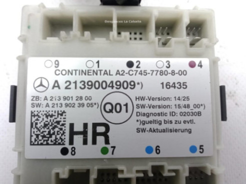 A2139004909 MODULO ELECTRONICO 7 MERCEDES BENZ CLASE E (W213)|Desguaces La Cabaña