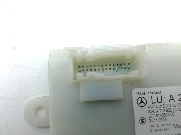 A2139001710 MODULO ELECTRONICO 12 MERCEDES BENZ CLASE E (W213)|Desguaces La Cabaña