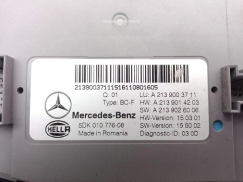 A2139003711 CENTRALITA MULTIFUNCION MERCEDES BENZ CLASE E (W213)|Desguaces La Cabaña