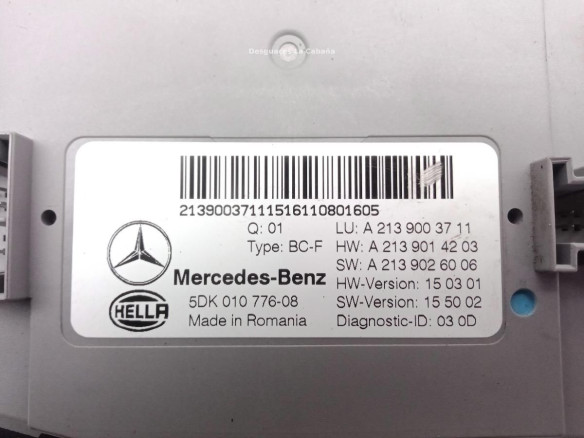 A2139003711 CENTRALITA MULTIFUNCION MERCEDES BENZ CLASE E (W213)|Desguaces La Cabaña
