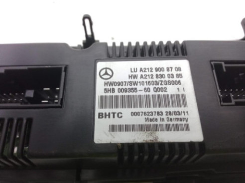 A2129008708 MANDO CLIMA MERCEDES BENZ CLASE E (W212)|Desguaces La Cabaña
