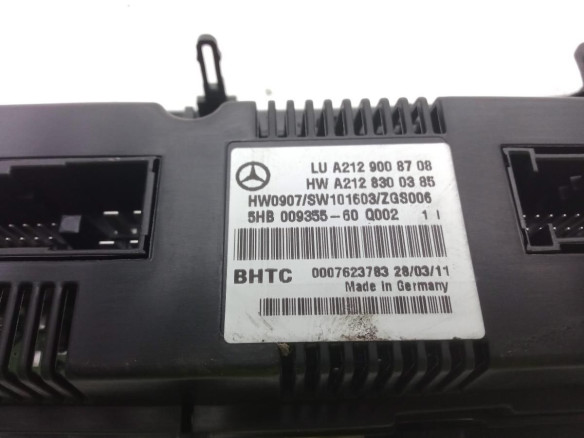 A2129008708 MANDO CLIMA MERCEDES BENZ CLASE E (W212)|Desguaces La Cabaña