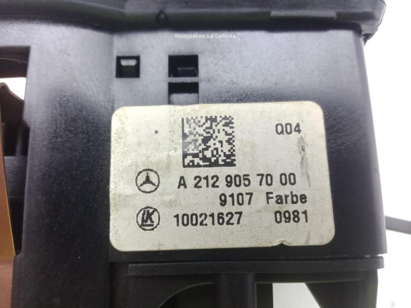 A2129057000 CONMUTADOR LUCES MERCEDES BENZ CLASE E (W212)|Desguaces La Cabaña