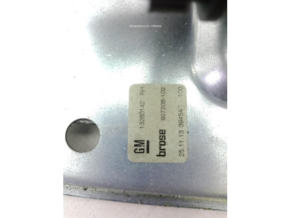 13260142 ELEVALUNAS PUERTA LAT TRA DER OPEL ZAFIRA TOURER C (P12)|Desguaces La Cabaña