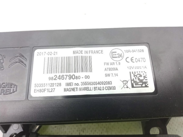 9824679080 MODULO ELECTRONICO 7 PEUGEOT 5008 II|Desguaces La Cabaña