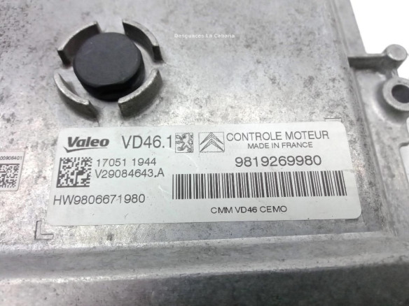 9819269980 MODULO ELECTRONICO 10 PEUGEOT 5008 II|Desguaces La Cabaña