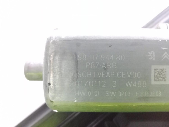 9811794480 ELEVALUNAS PUERTA LAT TRA IZQ PEUGEOT 5008 II|Desguaces La Cabaña