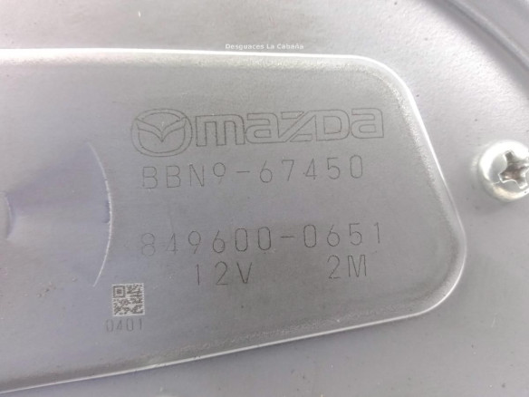 BBN967450 MOTOR LIMPIAPARABRISAS TRA MAZDA 3 (BL)|Desguaces La Cabaña