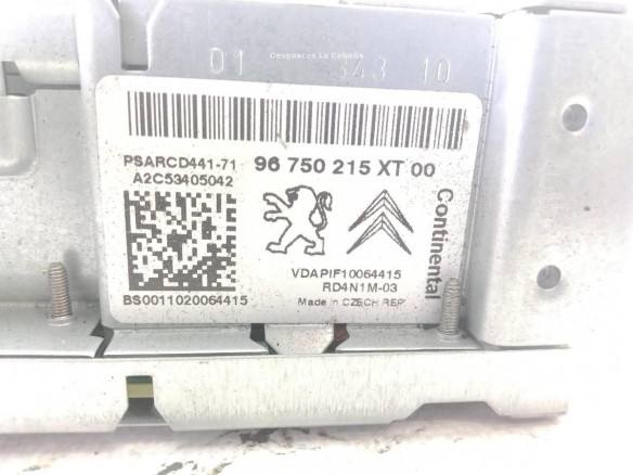 96750215XT MODULO RADIO CITROEN DS3|Desguaces La Cabaña
