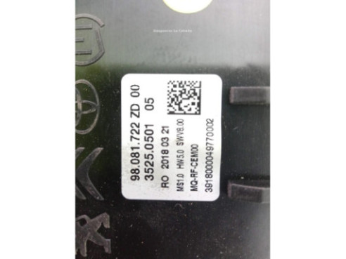 98081722ZD MANDO CLIMA CITROEN JUMPY Caja/Chasis|Desguaces La Cabaña