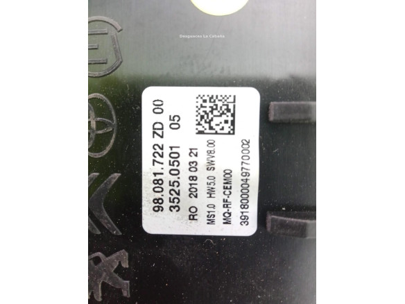 98081722ZD MANDO CLIMA CITROEN JUMPY Caja/Chasis|Desguaces La Cabaña