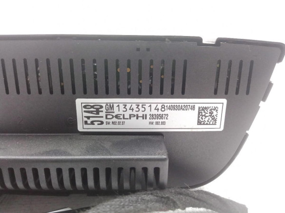 13435148 MANDO CLIMA OPEL ASTRA J (P10)|Desguaces La Cabaña