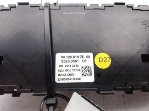 98120819ZD MANDO RADIO CITROEN JUMPY Caja/Chasis|Desguaces La Cabaña