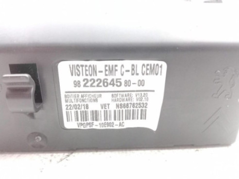 9822264580 DISPLAY CITROEN JUMPY Caja/Chasis|Desguaces La Cabaña