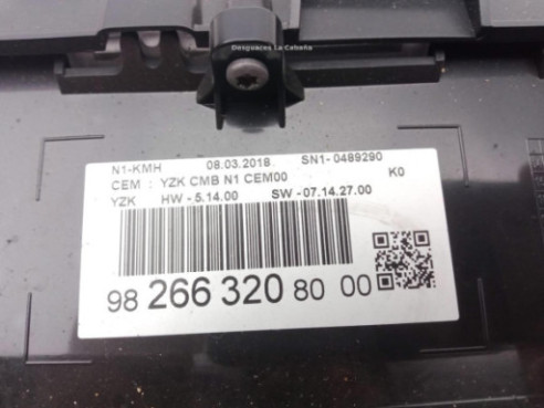 9826632080 CUADRO INSTRUMENTOS CITROEN JUMPY Caja/Chasis|Desguaces La Cabaña