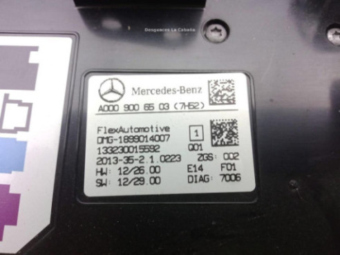 A0009006503 PLAFON DEL MERCEDES BENZ CLASE A (W176)|Desguaces La Cabaña