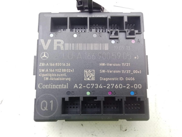 A1669005905 MODULO ELECTRONICO 8 MERCEDES BENZ CLASE A (W176)|Desguaces La Cabaña