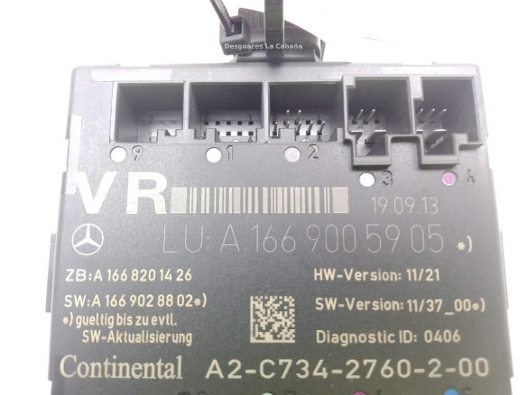 A1669005905 MODULO ELECTRONICO 8 MERCEDES BENZ CLASE A (W176)|Desguaces La Cabaña