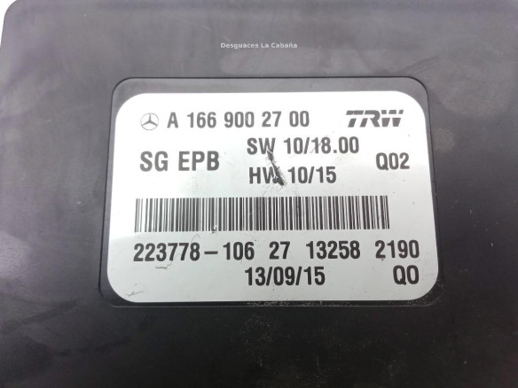 A1669002700 MODULO ELECTRONICO 2 MERCEDES BENZ CLASE A (W176)|Desguaces La Cabaña