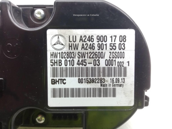 A2469001708 MANDO CLIMA MERCEDES BENZ CLASE A (W176)|Desguaces La Cabaña