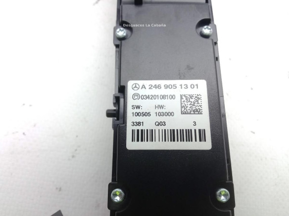 A2469051301 INTERRUPTOR WARNING MERCEDES BENZ CLASE A (W176)|Desguaces La Cabaña