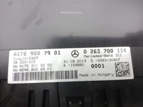 A1769007901 CUADRO INSTRUMENTOS MERCEDES BENZ CLASE A (W176)|Desguaces La Cabaña