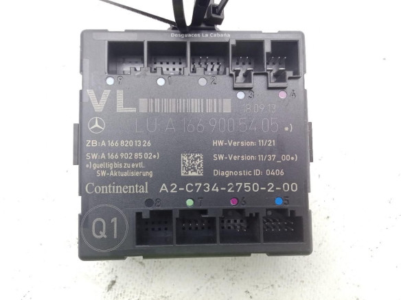 A1669005405 CENTRALITA PUERTA MERCEDES BENZ CLASE A (W176)|Desguaces La Cabaña