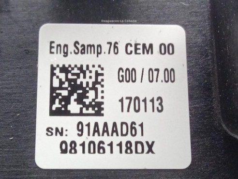 98106118DX MANDO CLIMA PEUGEOT 5008 II|Desguaces La Cabaña