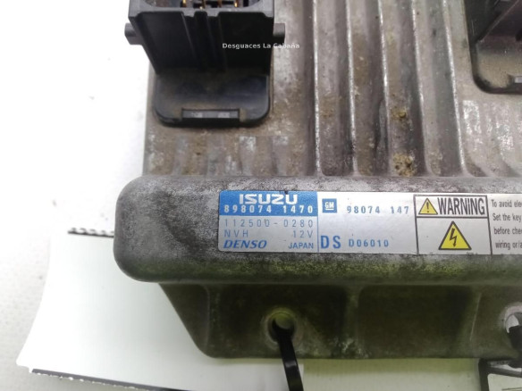 8980741470 CENTRALITA MOTOR OPEL MERIVA A Limusina (X03)|Desguaces La Cabaña