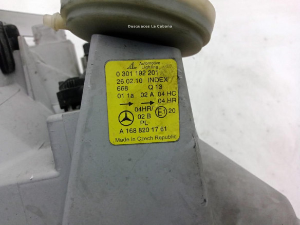 A1688201761 FARO IZQUIERDO MERCEDES BENZ CLASE A (W168)|Desguaces La Cabaña