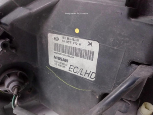 26010EM00A FARO DERECHO NISSAN TIIDA Fastback (C11)|Desguaces La Cabaña