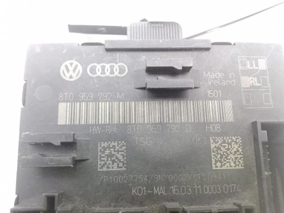 8T0959792M CENTRALITA PUERTA AUDI A4 (8K2, B8)|Desguaces La Cabaña