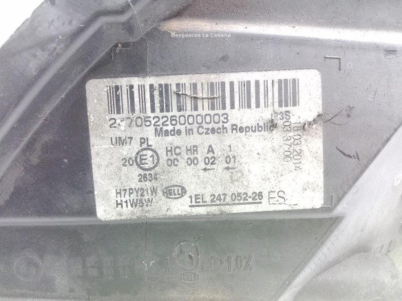 1EL24705226 FARO DERECHO SKODA OCTAVIA II (1Z3)|Desguaces La Cabaña