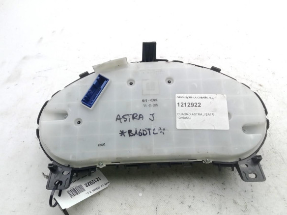 BA1R,13460582, CUADRO INSTRUMENTOS OPEL ASTRA J (P10)|Desguaces La Cabaña