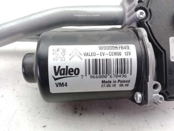 W000067049 MOTOR LIMPIAPARABRISAS DEL CITROEN JUMPY Furgón|Desguaces La Cabaña