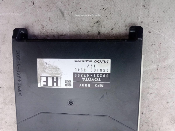 8922147200 MODULO ELECTRONICO 2 TOYOTA PRIUS PLUS (_W4_)|Desguaces La Cabaña