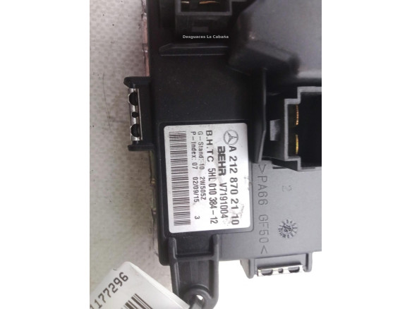 A2128702110 RESISTENCIA CALEFACCION MERCEDES BENZ CLASE E (W212)|Desguaces La Cabaña