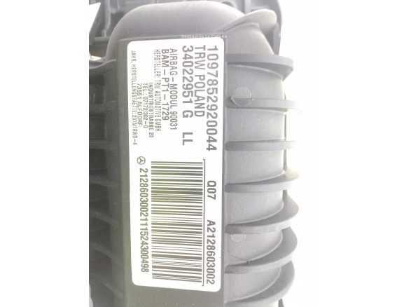 A2128603002 AIRBAG DER MERCEDES BENZ CLASE E (W212)|Desguaces La Cabaña