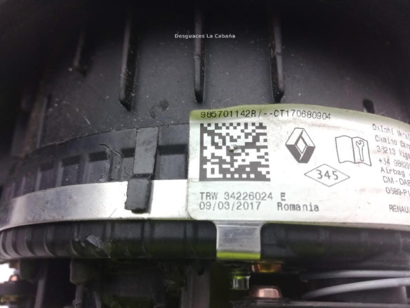 985701142R AIRBAG IZQ DACIA SANDERO II|Desguaces La Cabaña