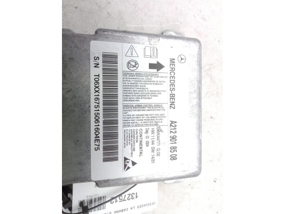 A2129018508 CENTRALITA AIRBAG MERCEDES BENZ CLASE E (W212)|Desguaces La Cabaña