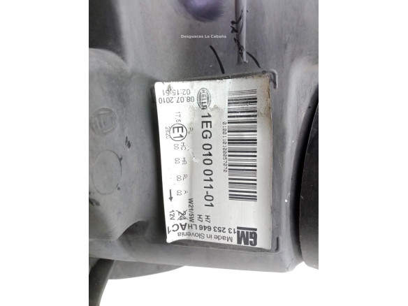 13253646 FARO IZQUIERDO OPEL ASTRA J (P10)|Desguaces La Cabaña