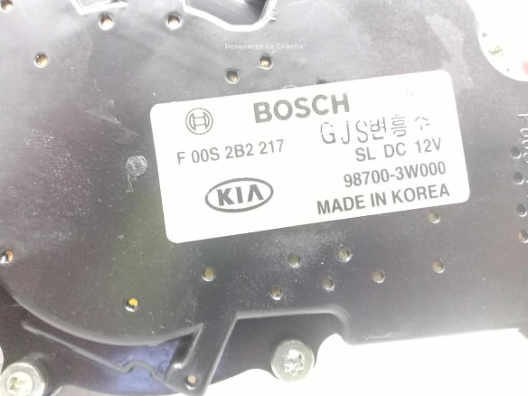 987003W000 MOTOR LIMPIAPARABRISAS TRA KIA SPORTAGE (SL)|Desguaces La Cabaña