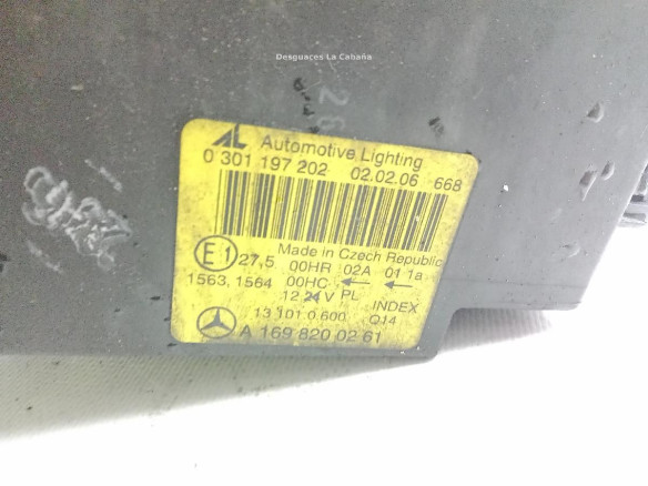 A1698200261 FARO DERECHO MERCEDES BENZ CLASE A (W169)|Desguaces La Cabaña