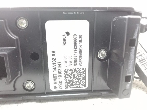 AM5T14A132AB MANDO ELEVALUNAS PUERTA LAT DEL IZQ FORD FOCUS III|Desguaces La Cabaña