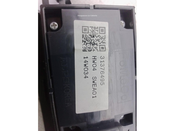 31376495 MANDO ELEVALUNAS PUERTA LAT DEL IZQ VOLVO V40 Fastback (525, 526)|Desguaces La Cabaña