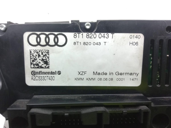 8T1820043T MANDO CLIMA AUDI A4 Avant (8K5, B8)|Desguaces La Cabaña